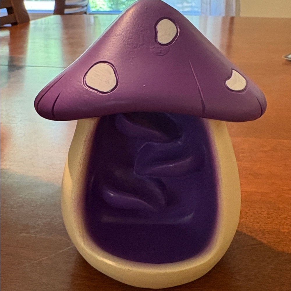 Cute Mushroom Incense Holder with 60 Incense Cones, Waterfall Backflow